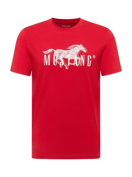 MUSTANG Tricou Austin roșu alb