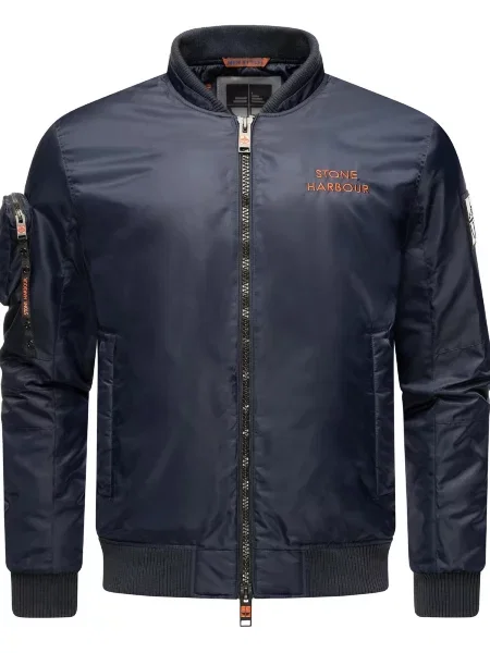 STONE HARBOUR Prehodna jakna Berkoo mornarska oranžna