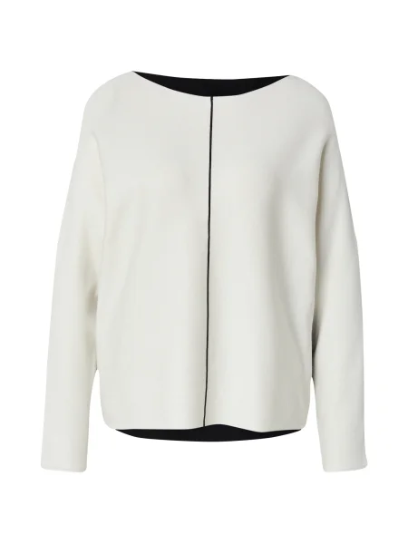 S.Oliver BLACK LABEL Pulover negru / natural alb