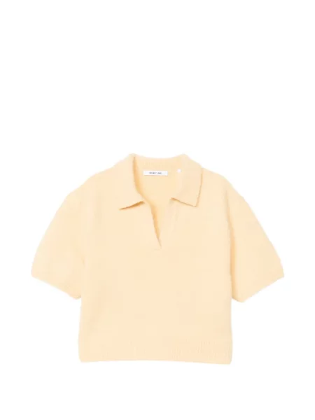 Pletený top Helmut Lang žlutý