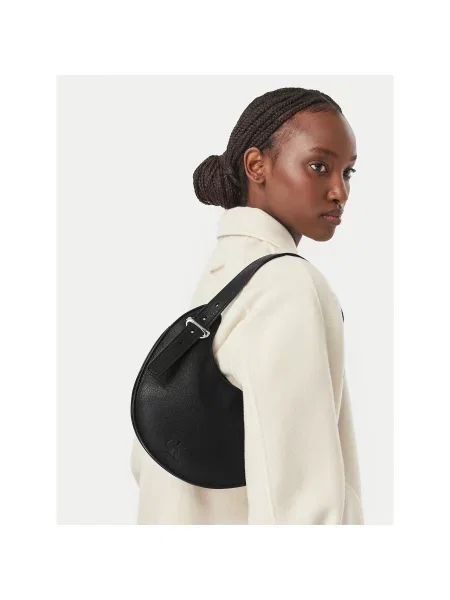 Calvin Klein kabelka hobo dámska z imitácie kože čierna