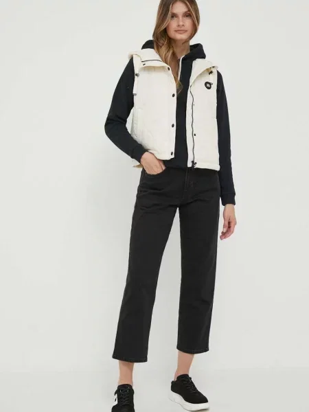Kamizelka Pepe Jeans Nina w kolorze kremowo-białym XL biała