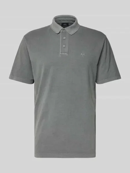 Koszulka polo z krótką listwą guzikową Armani Exchange