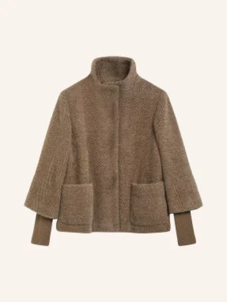 S.Oliver Black Label Bunda hnědá / světle hnědá černá