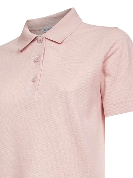 Polo Burberry cu broderie roz