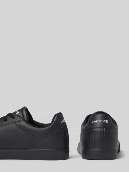 Sneakersy z naturalnej skóry model LEROND SET' Lacoste czarne