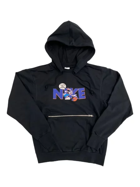 Pantaloni Nike din fleece alergare cu broderie negru