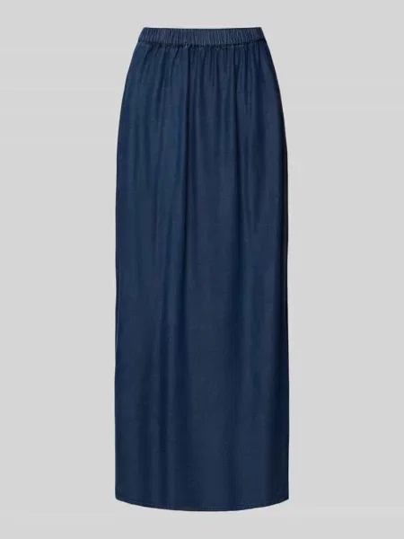 Spódnica jeansowa z elastycznym pasem model ‘Aveline’ Mbym niebieska