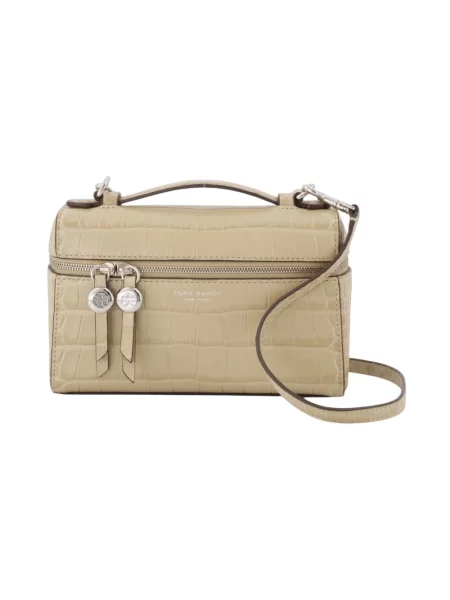 Tory Burch torebka crossbody skórzana Romy zielona
