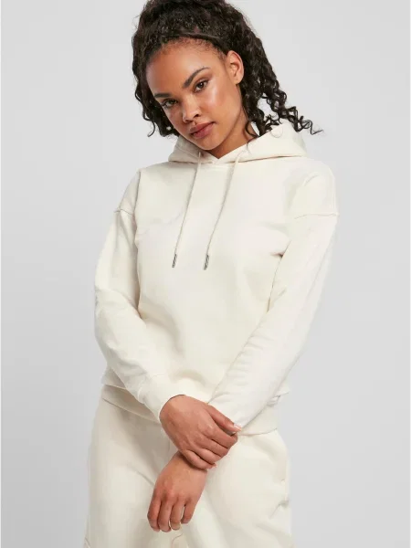 Hanorac cu glugă Urban Classics alb