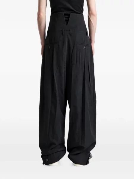 Παντελόνι Yohji Yamamoto με ψηλή μέση μαύρο