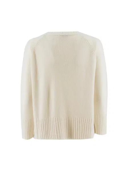 Sweter Le Tricot Perugia wełniany ze sznurkiem żółty