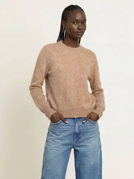 Allsaints Kašmírový Svetr Ada světle hnědá
