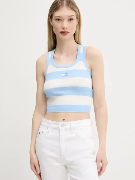 Топ Tommy Jeans синьо