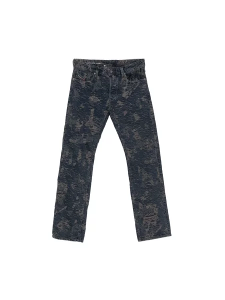 Jeansy straight leg Diesel Larkee niebieskie
