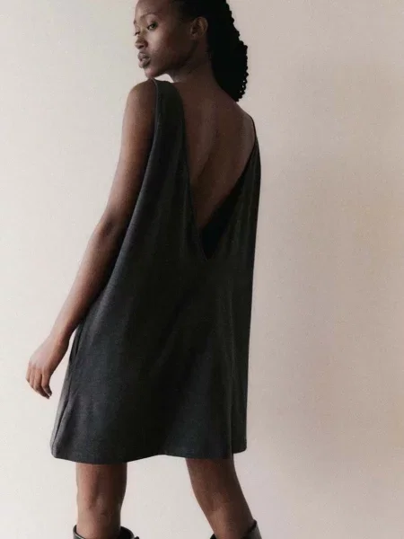 MUUV Sukienka Skategirl mini oversize szary