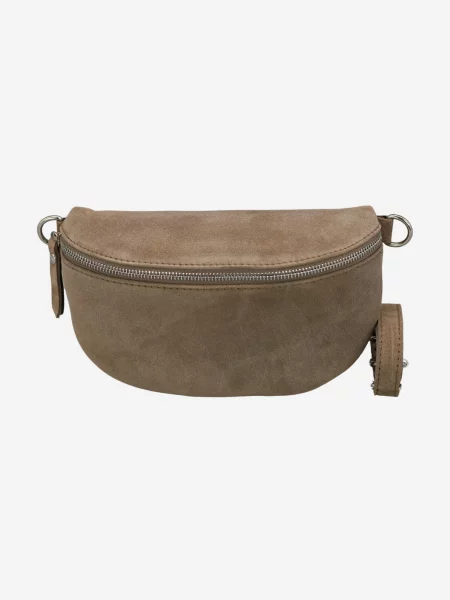 Rucsac Adel Bags din piele de căprioară bej