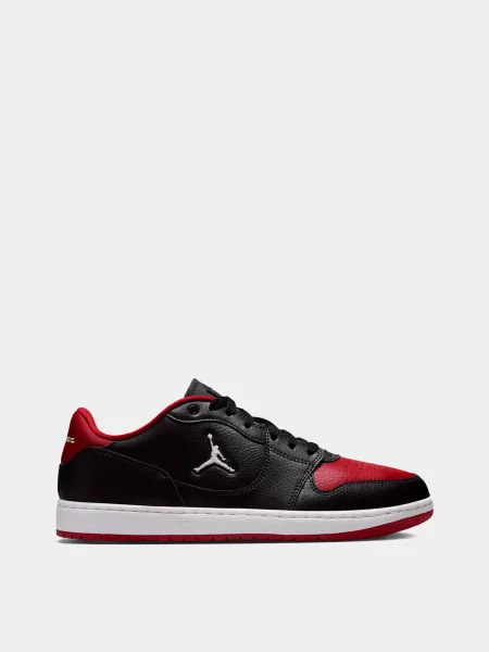 Кеди низькі NIKE JORDAN COURT CONNECT LOW червоний/чорний шкіра/синт.мат./текстиль чорні