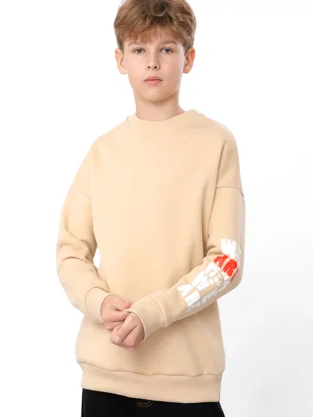 Дитячий Світшот Носи своє бавовна/поліестер бежевий