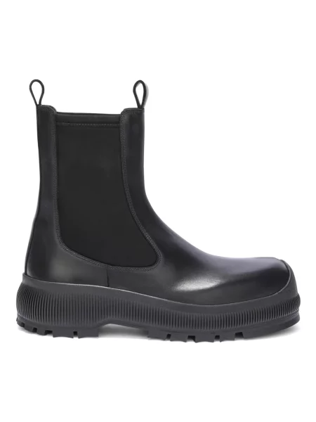 Botki Jil Sander eleganckie czarne