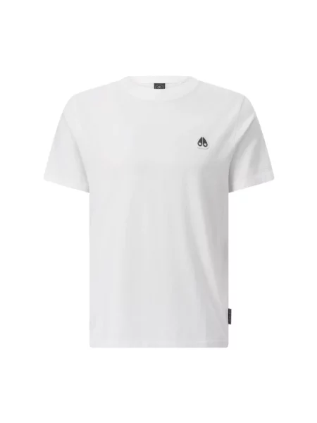 Moose Knuckles T-Shirt Crescent weiss biała