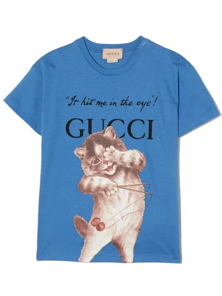 Koszulka dziecięca Gucci niebieska