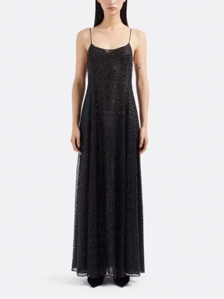 Макси платье Emporio Armani черное