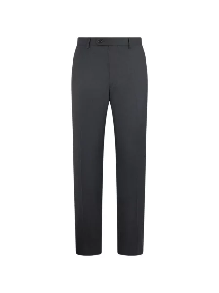 Pantaloni Brooks Brothers fără toc din țesătură twill gri