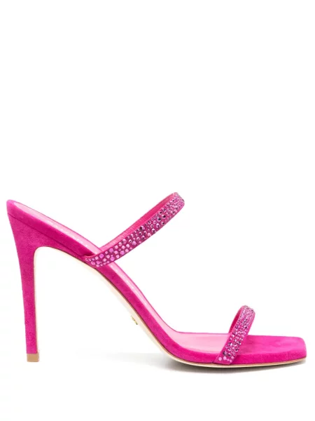 Sandale Stuart Weitzman din piele de căprioară roz