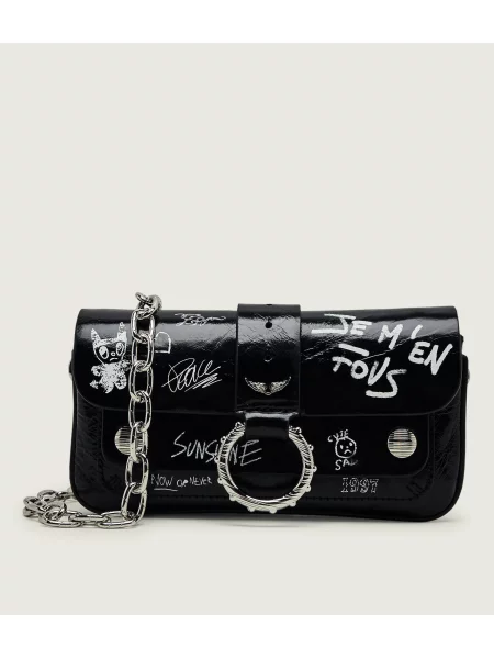 Zadig&Voltaire Bőr levéltáska/pénztárca Kate fekete