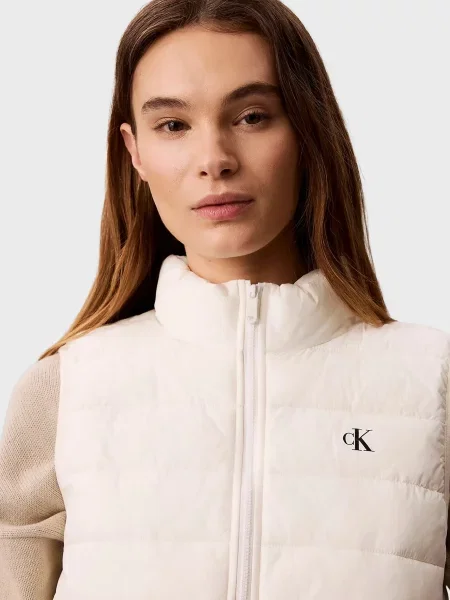 Компактний джинсовий жилет Calvin Klein Jeans білий