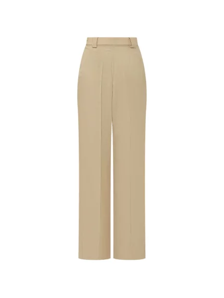 Pantaloni plisați Moms Pants de lână