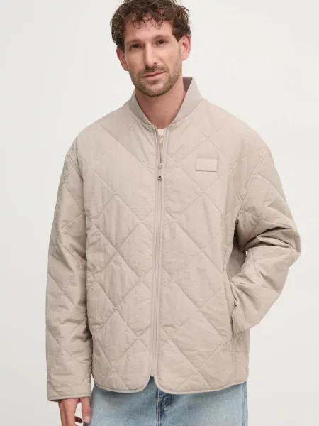 Calvin Klein Jeans kurtka przejściowa oversize beżowy