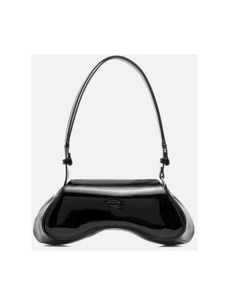 Torebka crossbody Diesel biznesowa czarna