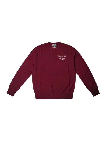 Sweter Mc2 Saint Barth wełniany czerwony