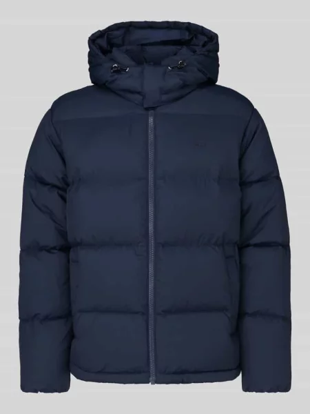 Kurtka puchowa o kroju regular fit z naszywką z logo Levi's granatowa