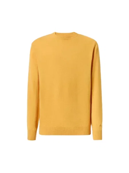 Sweter Mc2 Saint Barth z logo żółty