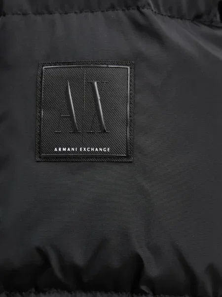 Geacă Armani Exchange cu glugă negru