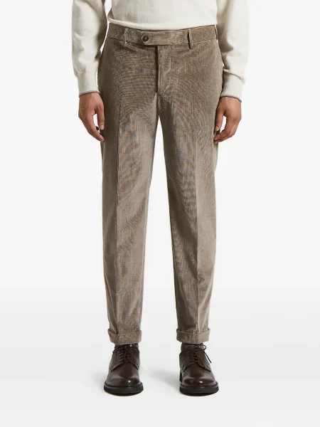 Pantaloni Peserico de catifea cord maro