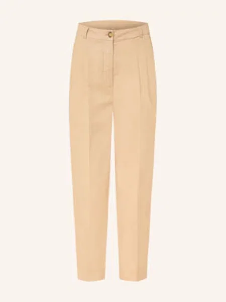 Darling Harbour Spodnie beige beżowe