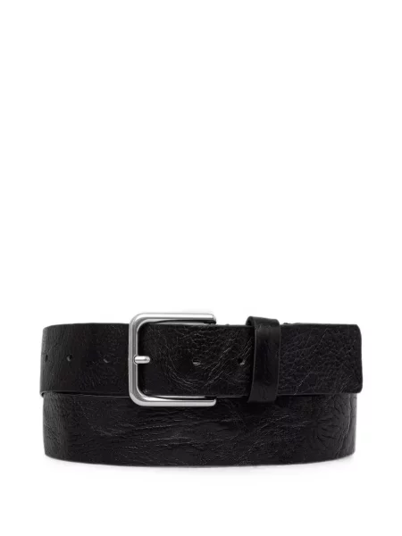 Cu centură curea Karl Lagerfeld Jeans din piele cu cataramă negru