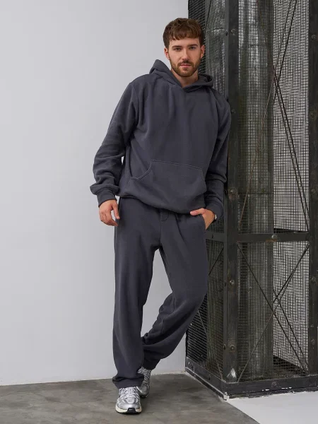 Костюмный спортивный костюм Issa Plus серый