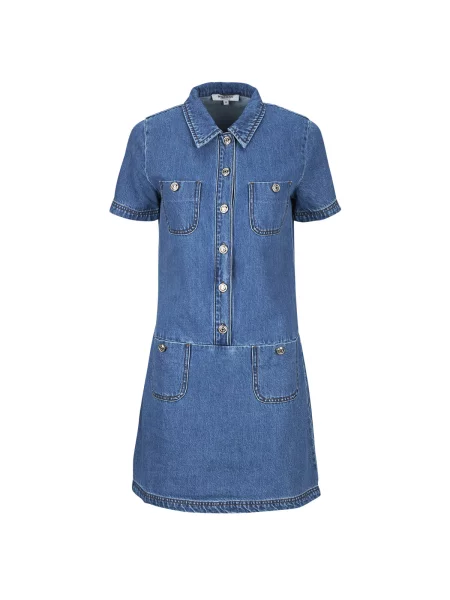 Mini obleka Morgan modra