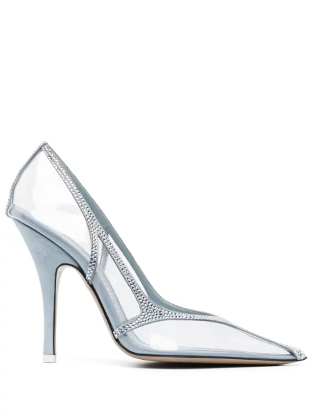 Pantofi cu toc The Attico transparente de cristal