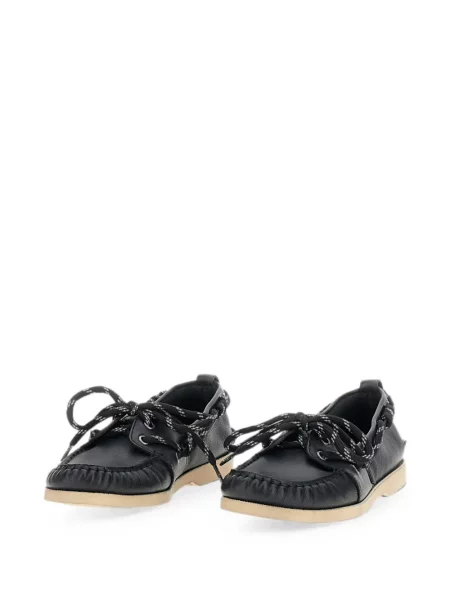 Кожени лоуфъри Golden Goose с връзки черно