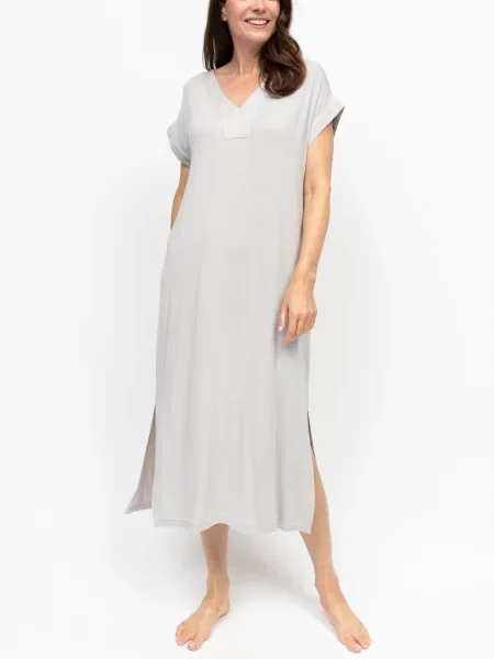 Нічна сорочка NORA ROSE Willow модал сірий