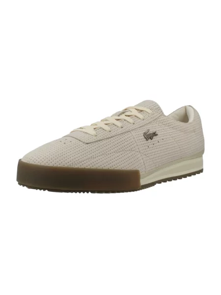 Sneakersy Lacoste skórzane beżowe