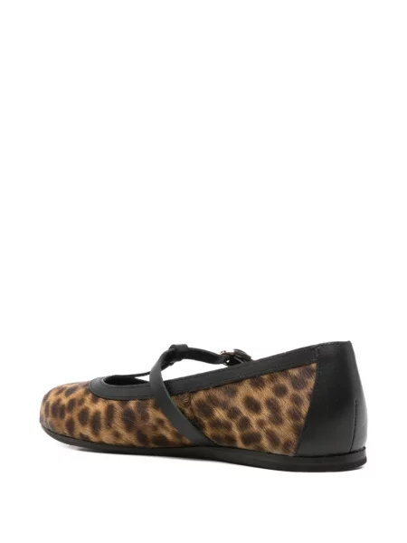 Balerini Ancient Greek Sandals cu imagine cu model leopard maro