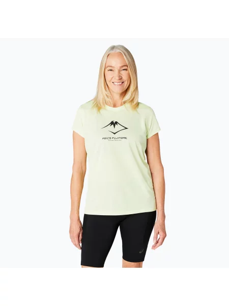 Běžecké tričko ASICS Fujitrail logo cool matcha zelené