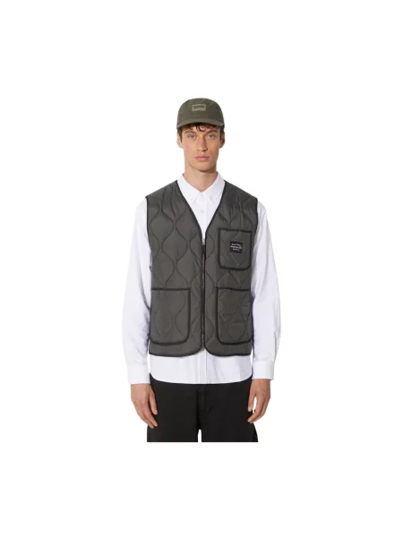 Awake NY bezrękawnik Quilted Vest przejściowy szary